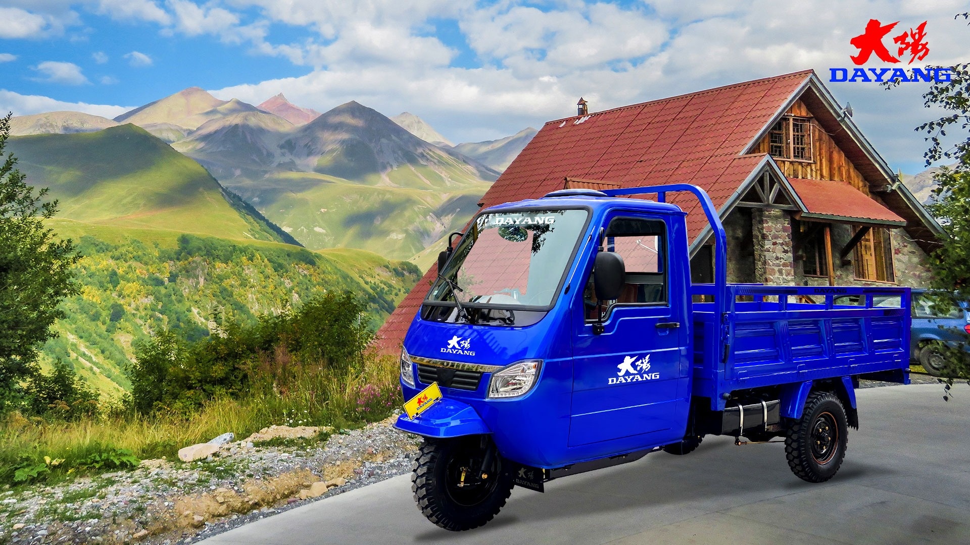Motorized Tricycles for Adults 1200kg Loading Capacity Maximum Speed ≥70Km/h