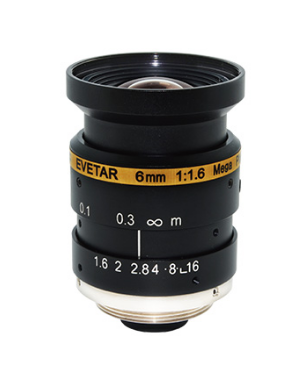 Machine Vision Lens 1/1.8" F1.4-16C 8mm 3 Megapixel C Mount Machine Vision lens for Industrial camera Smart security