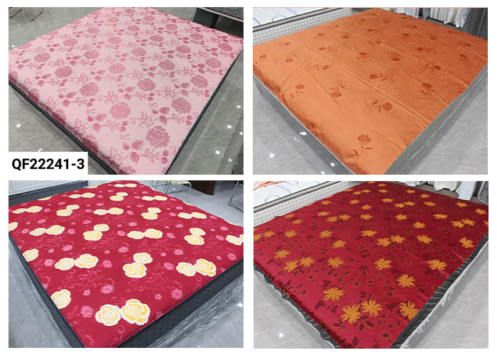 Our Factory Sells Gold Powder Disperse Warp Knitted Printed Mattress Fabric Directly