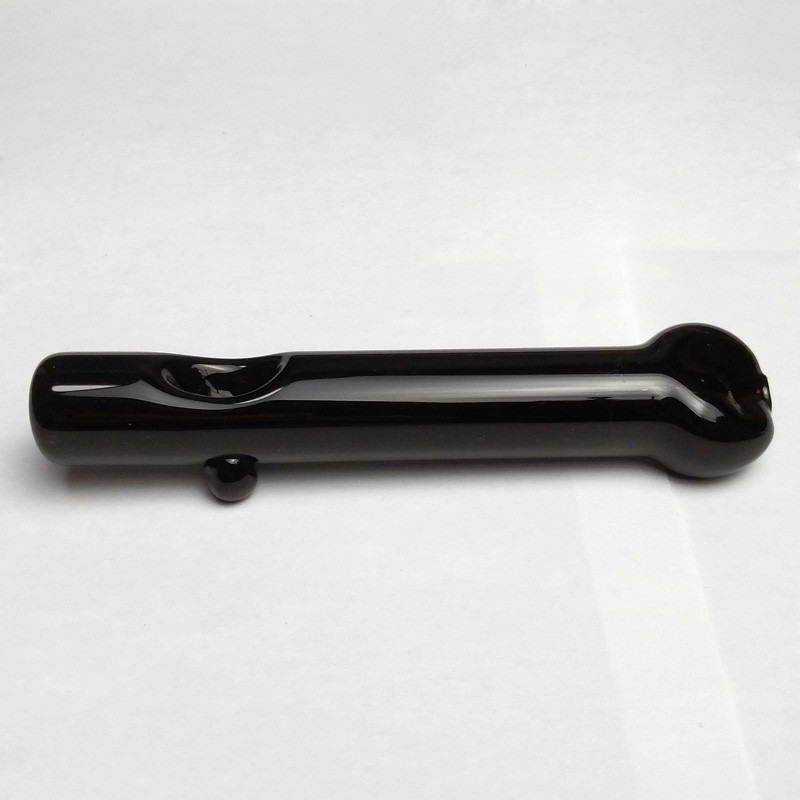 White / Green Glass Hand Pipes , Heady Spoon Pipes 4.3" For Dry Herbals