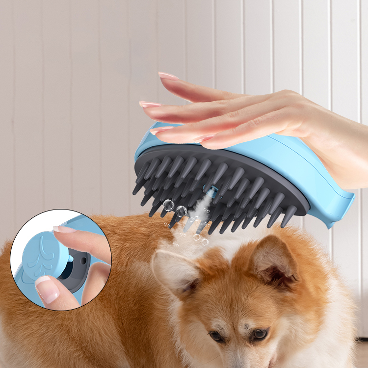 Pet Hair Remover dog Steam Brush Whale 3 In1 Steam Grooming Comb Multifunctional