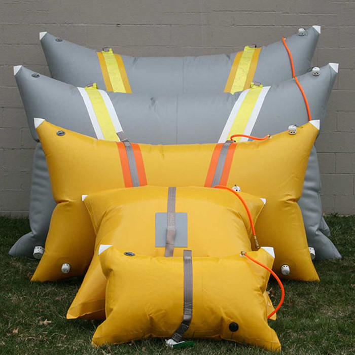 Pillow Type Buoyancy Inflatable Salvage Tubes Bag Floating Pipe On Water