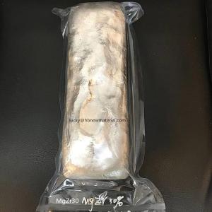 Quality ISO Magnesium Zirconium Alloy MgZr30 Ingot Low Specific Gravity wholesale