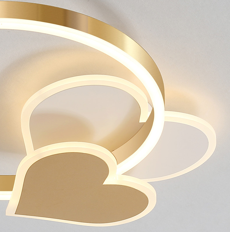 Smart led lamp lights for room heart chandelier kids bedroom light(WH-MA-174)