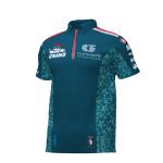 Short Sleeve Woven Fabric Polo Shirts Custom Logo Event Uniform for Men's Rugby