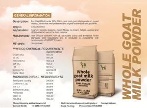 Quality Ice Cream Food Industry Raw Goat Milk Powder Sterilized Full Cream wholesale