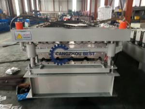 Quality Corrugated Sheet Cold Roll Forming Machine Production Line For Double Decker Roofing wholesale