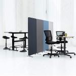 Modern Stylish Sound-Absorbing Folding Screen for Office Showroom and Cafe