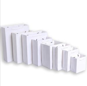 Quality Customized Printing Card Paper Bags With Handles For Clothing Shopping wholesale