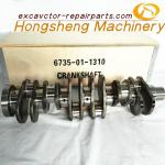 PC200-6 PC200-7 S6D102 Engine Crankshaft 6735-01-1310