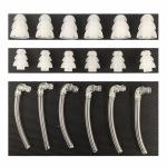 3 Caps Transparent Soft Hearing Aid Molds Earmolds Retone