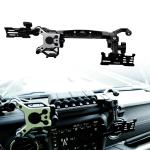 Jeep 210*65*38mm Center Console Bracket Phone Holder with Wireless Car Switch