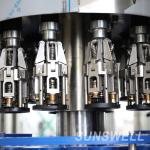 4-In-1 Monoblock Rotary Edible Oil Filling Machine Glass PET Bottle Rinsing