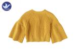 Half Cardigan Knitted Girls Cardigan Sweaters Short Body Drop Shoulder Loose