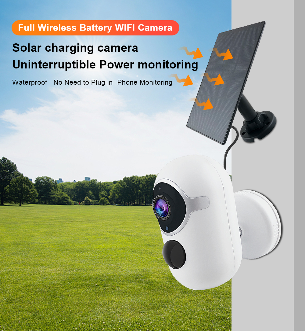 Rechargeable Tuya Solar Camera 3.6mm Lens