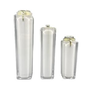 Quality ABS Square Cosmetic Pump Bottle Packaging Finger Press 100ml wholesale