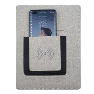 Quality Multipurpose Folding Power Bank Notebook Folder 6 Rings Leather Material wholesale