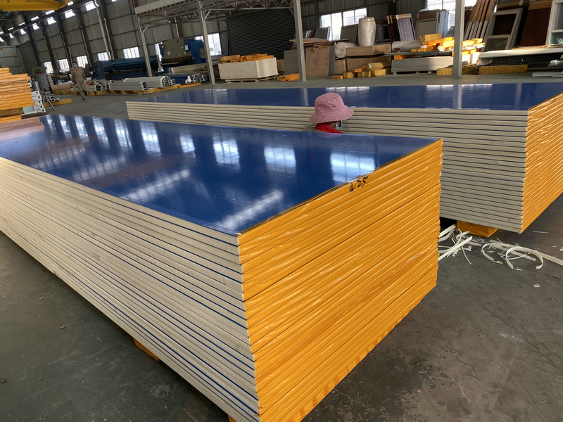 Wall Ceiling RAL Color 30mm Polyurethane PU Sandwich Panel