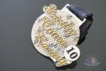 3D Earth Glitter Color Custom Silver Sports Medal , Bespoke Metal Running