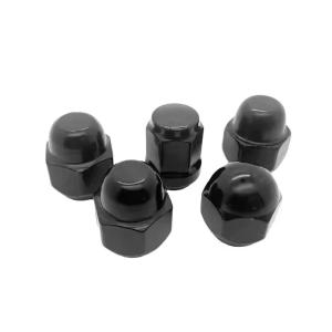 Quality Volvo Hexagon Cap Nut High Dome/Acorn Head M8X1.25 Grade 10 Black Oxidized 968458 31349166 wholesale
