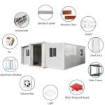Outdoor Expansion Made Simple 20ft Double-wing Container Room with Modern Design