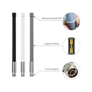 Quality 12 Dbi 15Dbi 10Dbi Omni Dual Band Communication 4G Wifi 2.4g 5.8g 915mhz 433 mhz 868mhz Grey Fiberglass Antenna wholesale
