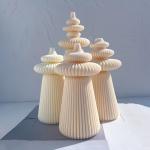 3 Designs Roman Pillar Cylindrical Silicone Candle Molds Geometric Abstract