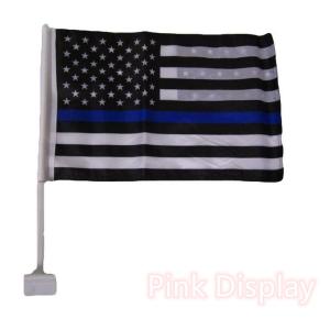 Quality Wooden Pole Double Stitched CMYK Hand Waving Flag wholesale