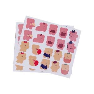 Quality Custom Cute Candy Bear Perfume Sticker , Face Mask Fragrance Paper Stickers wholesale
