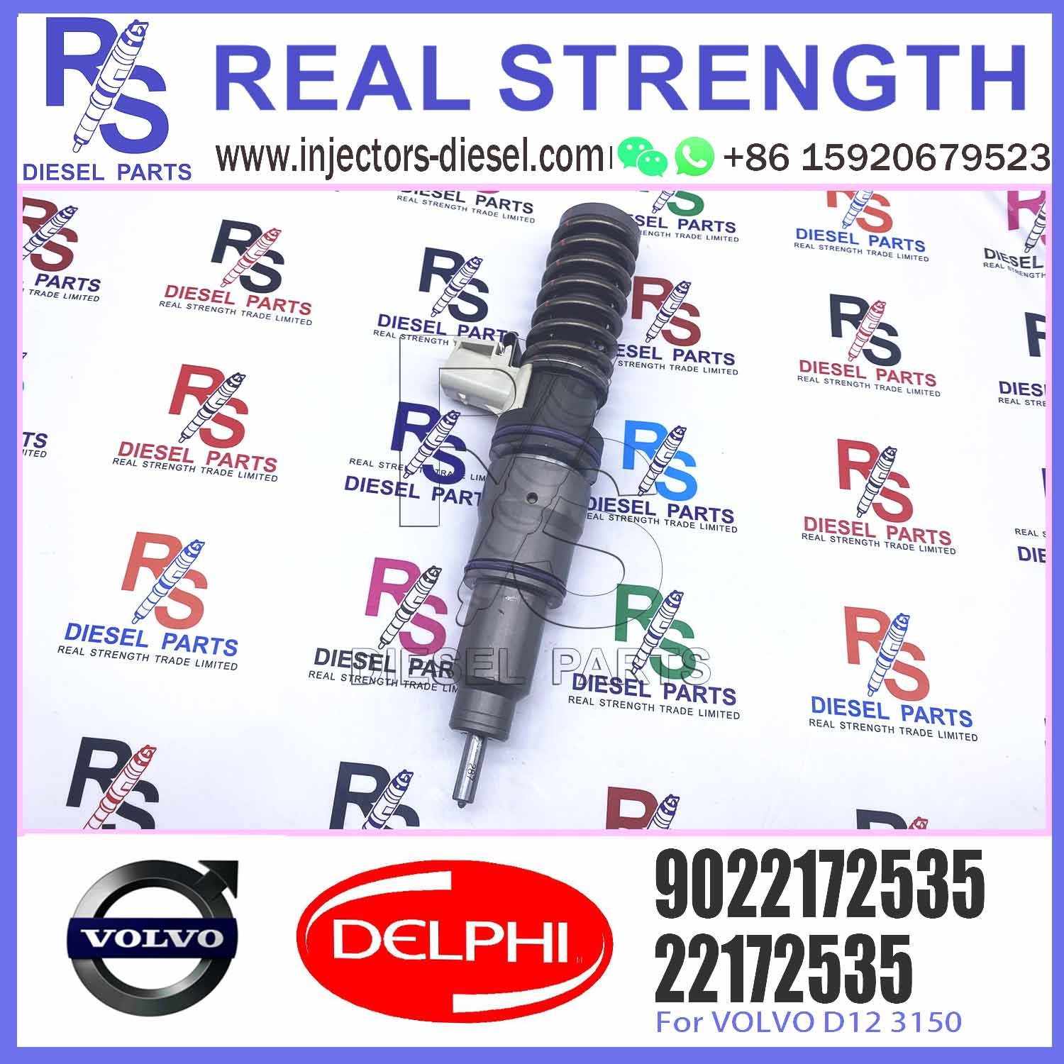 Diesel Fuel Injector 22172535 BEBE4D34101 9022172535 E3.18 for V-O-L-V D12 3150