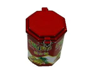 Quality Hinged Lids Sealed Tin Cans , Small Tea Coffee Spice Food Storage Containers wholesale