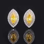 Marquise Shape Exclusive Craftsmanship Earring Gemstone Zircon Bridal Jewelry