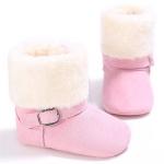 Fancy fuzzy Winter snow warm boy and girl baby shoes boots