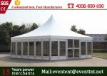 Wedding Solar Power Aluminum Pop Up Fire Retardant Tent With Glass Wall