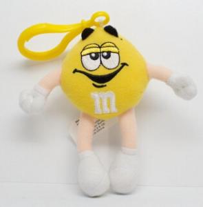 Quality M&amp;M’ Character Yellow Keychain Plush Toys wholesale