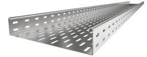 Side Rail Height 25mm 300mm Hot-Dipped Galvanized Perforated Cable Tray for