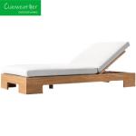 Luxury Solid Wood Teak Sun Loungers for Hotel Restaurant Banquet Home and Coffee