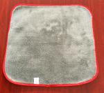 40x40cm blue gray color microfiber microfibre plush coral fleece towel