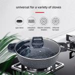 Europe Style Black Non Stick Aluminum Pot Sets Cookware With Glass Lid