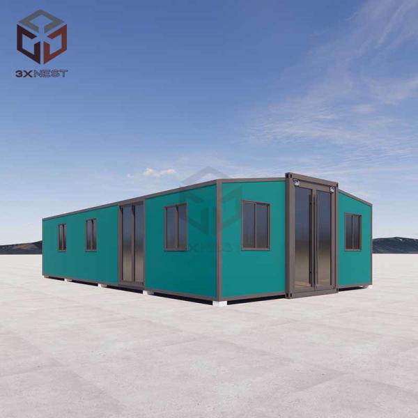 Expandable Container House Design 18mm Floor Bamboo Plywood Ground Frame for Two