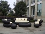 4pcs PE wicker hotel furntiure
