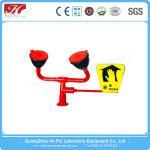 Colorful Combined Emergency Shower And Eyewash Station With Epoxy Coated