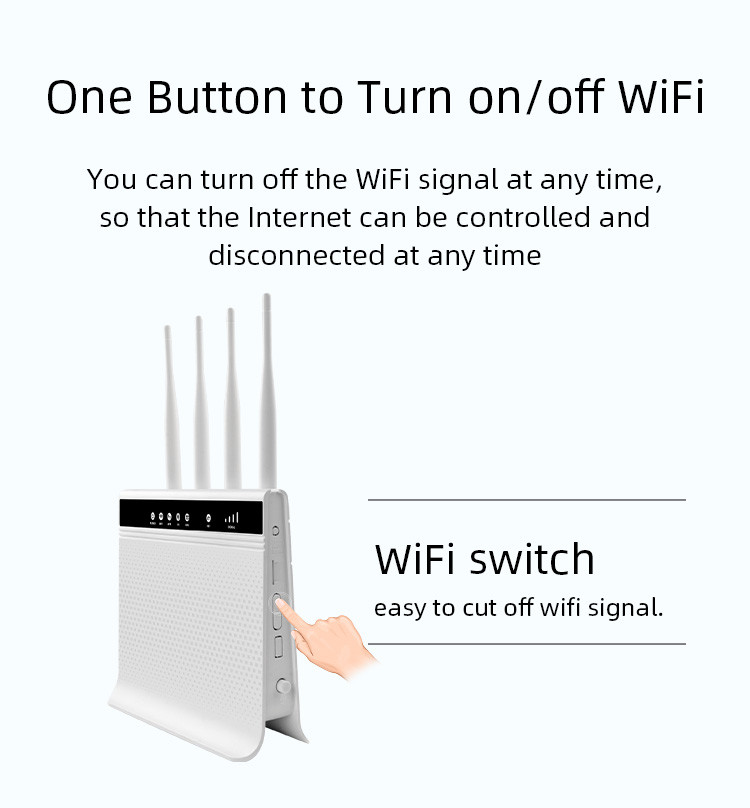 Unlock Portable 4G LTE Router 300Mbps With RJ45 Lan Port