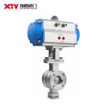 PN1.0-32.0MPa Stainless Steel V-Type Fixed Ball Valve for Pneumatic/Electric