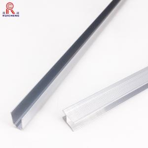 Quality Silver Anodized Aluminum U Channel Suitcase Profiles 4 - 6m Customized Length wholesale