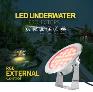 Quality SS316L RGB External Controller Swimming Pool Lights Underwater Lights For Pool wholesale