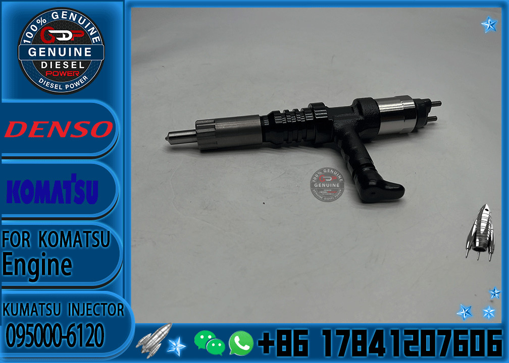Diesel Common Rail Fuel Injector 095000-6120 For PC600 Excavator 6261-11-3100