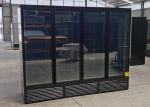 Plug In Heavy Duty Four Door Commercial Glass Door Display Freezer In Elegance