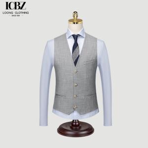 Quality Support 7 Days Sample Order Lead Time Woven Slim Work Vest for Groom's Wedding Suit wholesale