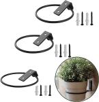 Hanging Flower Pot Brackets for Outside 10 Inch Metal Wall Mounted Flower Pot